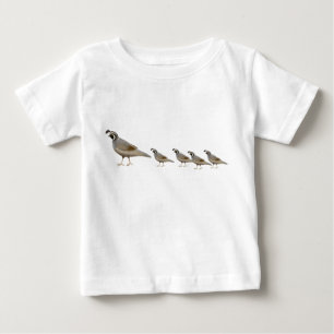 Pour Bébé T-shirt de nourrisson de famille de cailles