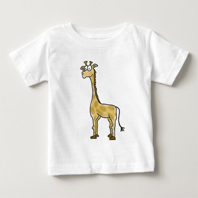 Pour Bébé T-shirt de nourrisson de girafe (Devant)