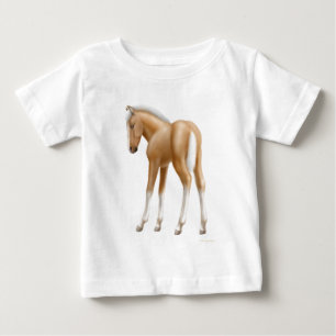Pour Bébé T-shirt de nourrisson de poulain de palomino