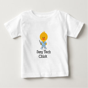 Pour Bébé T-shirt de nourrisson de poussin de technologie de