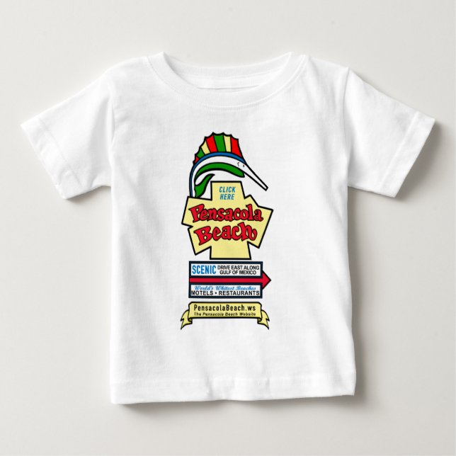 Pour Bébé T-shirt de nourrisson de signe de plage de (Devant)