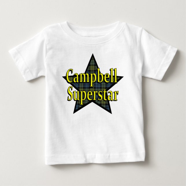 Pour Bébé T-shirt de nourrisson de superstar de Campbell (Devant)