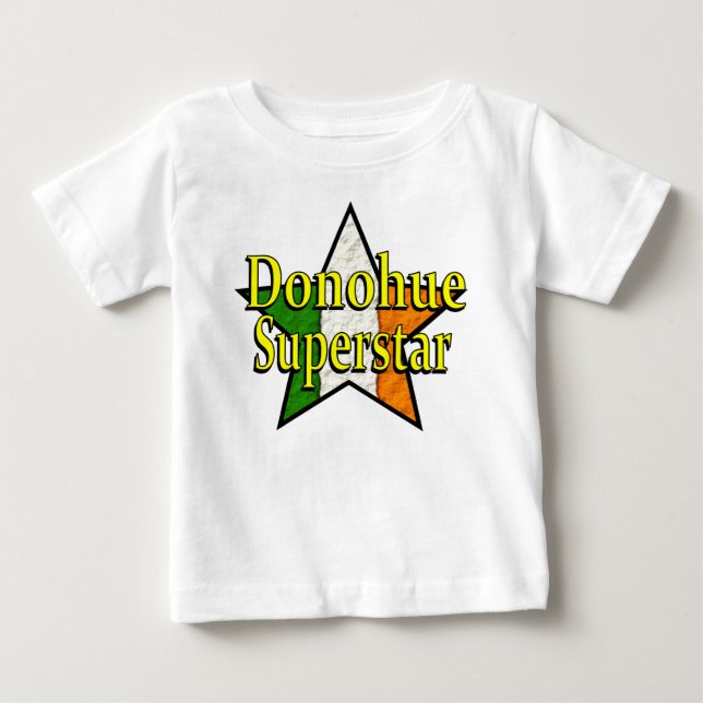 Pour Bébé T-shirt de nourrisson de superstar de Donohue (Devant)