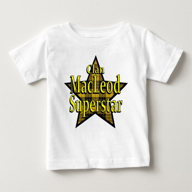 Pour Bébé T-shirt de nourrisson de superstar de MacLeod de (Devant)