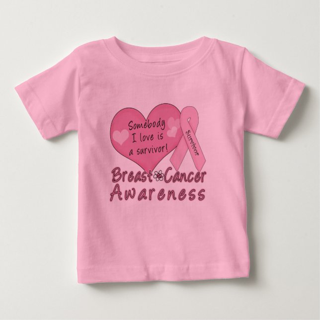 Pour Bébé T-shirt de nourrisson de survivant de cancer du (Devant)