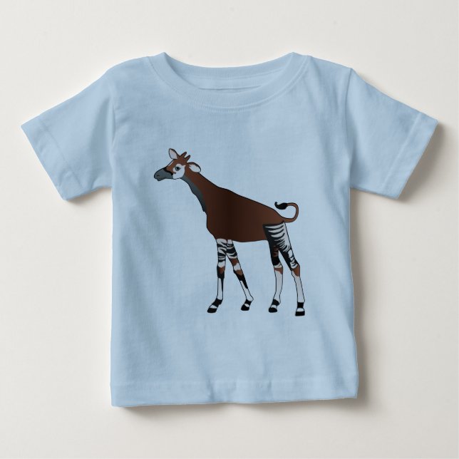 Pour Bébé T-shirt de nourrisson d'okapi (Devant)