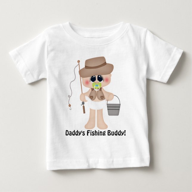 Pour Bébé T-shirt de papa's Fishing Buddy Baby (Devant)
