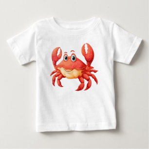 Pour Bébé T-shirt de personnage de dessin de homard