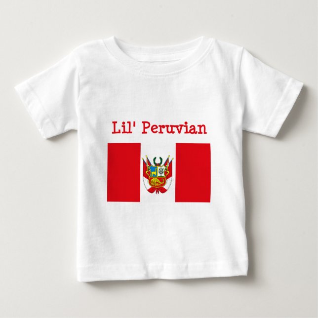 Pour Bébé T-shirt de Péruviens de Lil (Devant)