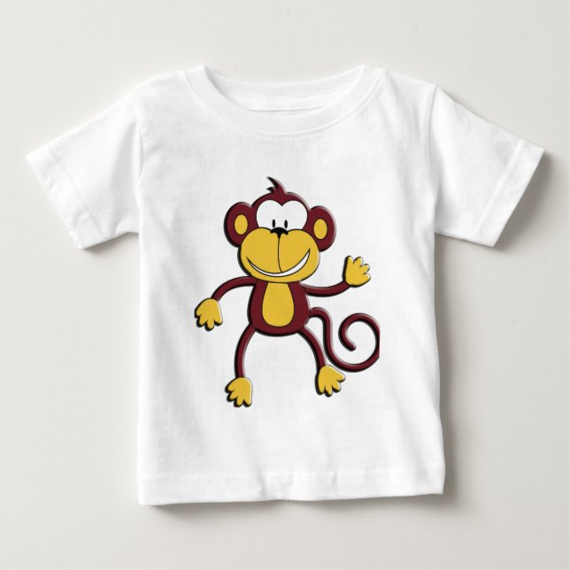 Pour Bébé T-shirt de singe (Devant)