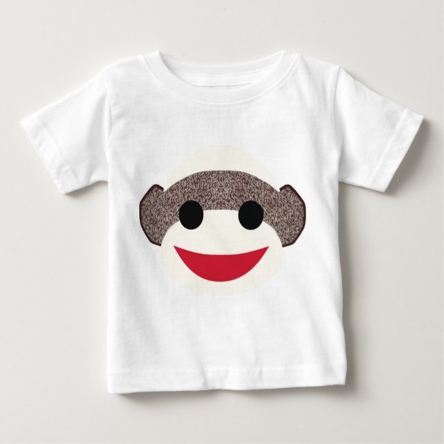 Pour Bébé T-Shirt de singe-Sock (Devant)