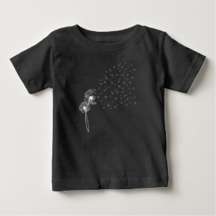 Pour Bébé T-shirt de soufflement blanc de pissenlit