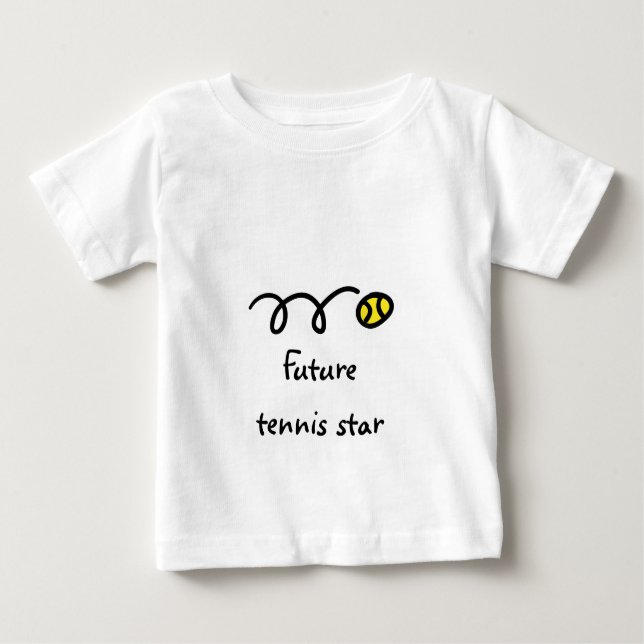 Pour Bébé T-shirt de tennis d'enfants avec l'énonciation (Devant)