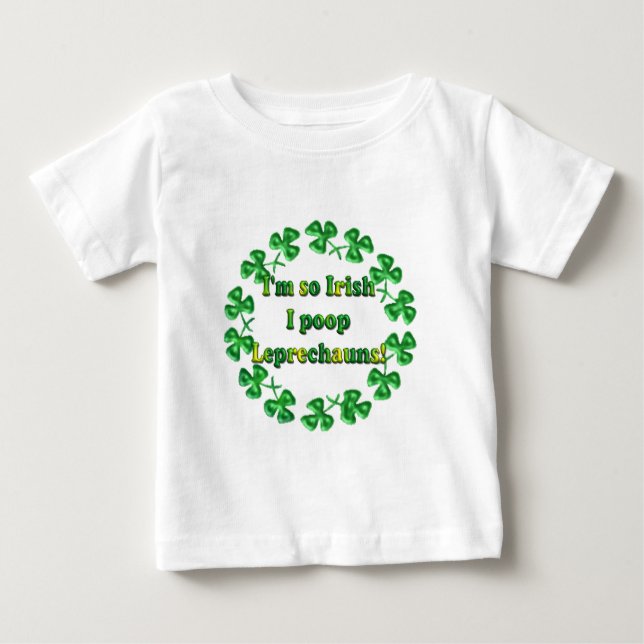 Pour Bébé T-shirt de Toddler Drôle Je suis tellement irlanda (Devant)