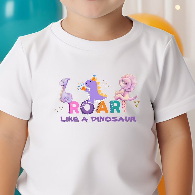 Pour Bébé T-Shirt Dinosaur Roar Toddler (Créateur téléchargé)