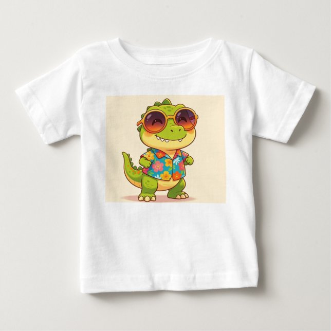 Pour Bébé T-shirt dinosaure (Devant)