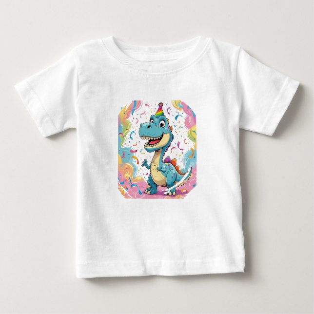 Pour Bébé T-shirt Dinosaure Carton mignon (Devant)