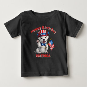 Pour Bébé T-Shirt Dogo Argentino (2ai) Enfant Patriotique