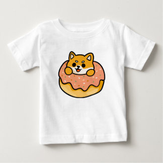 Pour Bébé T-shirt Donut Chien Mignon – Cadeau Chiot Kawaii