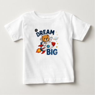 Pour Bébé T-shirt « Dream Big » ours astronaute garçon toddl