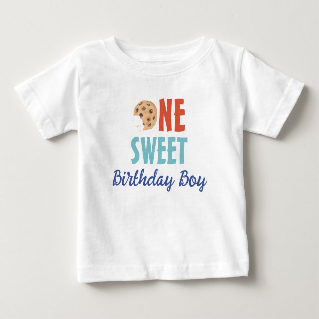 Pour Bébé T-shirt du gâteau d'anniversaire d'un garçon sucré (Devant)