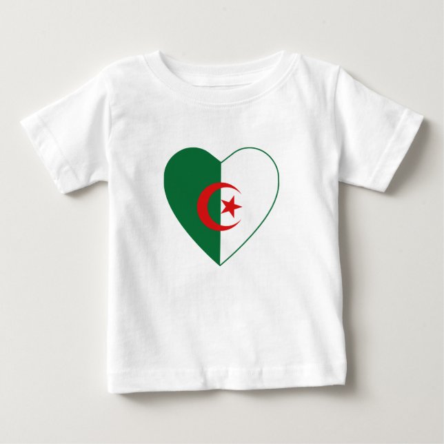 Pour Bébé T-shirt du pavillon de l'Algérie (Devant)
