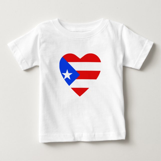 Pour Bébé T-shirt du pavillon Porto Rico (Devant)
