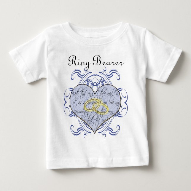 Pour Bébé T-Shirt du porteur de l'anneau - Avec cette bague  (Devant)