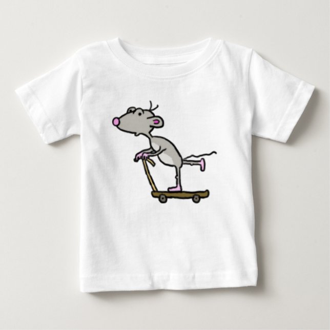 Pour Bébé T-shirt du ` s d'enfant de souris de scooter (Devant)