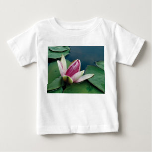 Pour Bébé T-Shirt en fleurs de lotus, maillot de bain, blanc