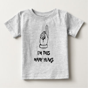 Pour Bébé T-shirt enfant 1er anniversaire avec un enfant d'u