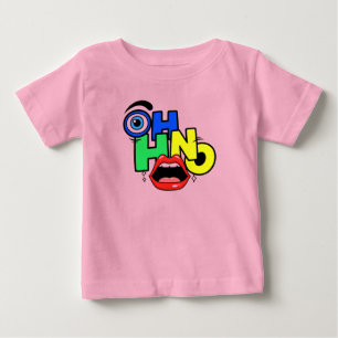 Pour Bébé T-shirt enfant à lèvres impertinentes d'art pop te