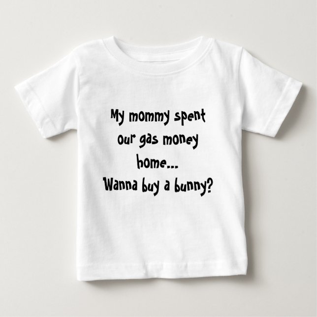 Pour Bébé T-shirt enfant argent lapin (Devant)