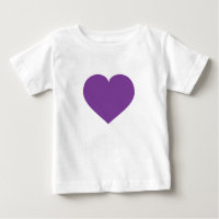 T-shirt enfant au coeur pourpre