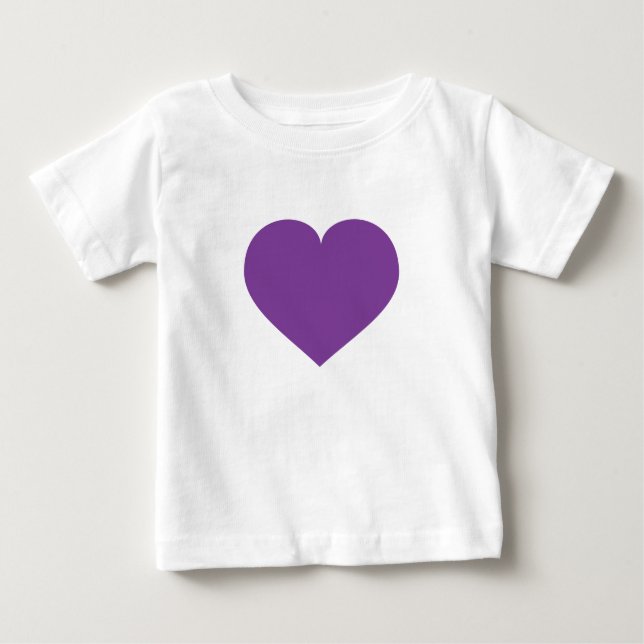 Pour Bébé T-shirt enfant au coeur pourpre (Devant)