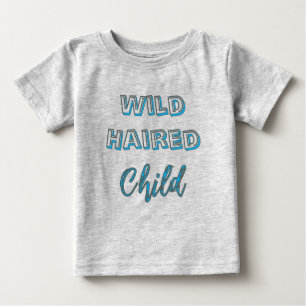 Pour Bébé T-Shirt Enfant aux Cheveux Sauvages Rétro