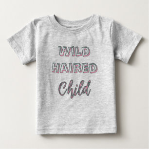 Pour Bébé T-Shirt Enfant aux Cheveux Sauvages Rétro