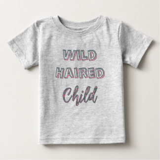 Pour Bébé T-Shirt Enfant aux Cheveux Sauvages Rétro