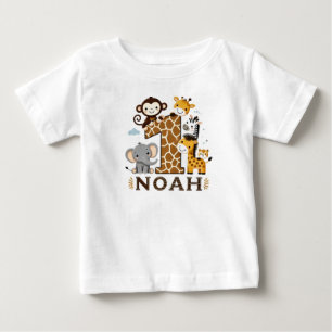 Pour Bébé T-shirt enfant avec animaux de la jungle Imprimer