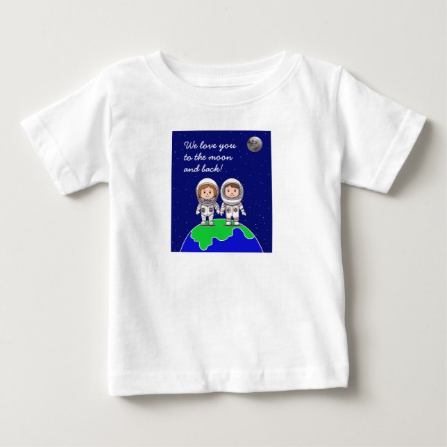 Pour Bébé T-shirt enfant avec maman et papa par Jo Images (Devant)