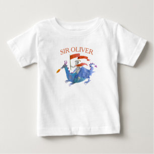 Pour Bébé T-Shirt Enfant Chevalier Chevauchant un Dragon ave