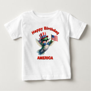 Pour Bébé T-Shirt Enfant Colibri (4a) Patriotique