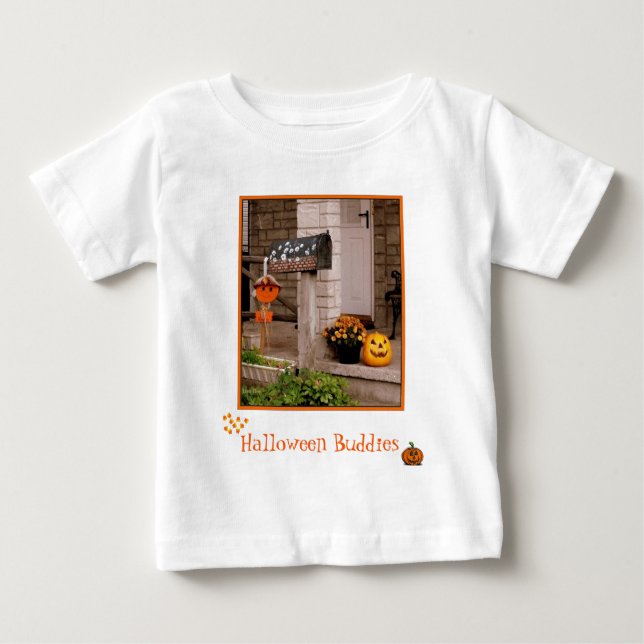Pour Bébé T-shirt enfant des "potes d'Halloween" (Devant)