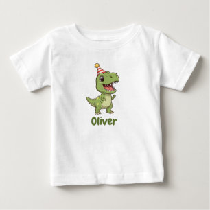 Pour Bébé T-shirt enfant dinosaure personnalisé avec nom
