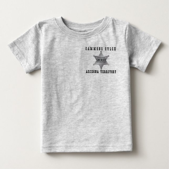 Pour Bébé T-shirt enfant Gammons Gulch Sheriff (Devant)