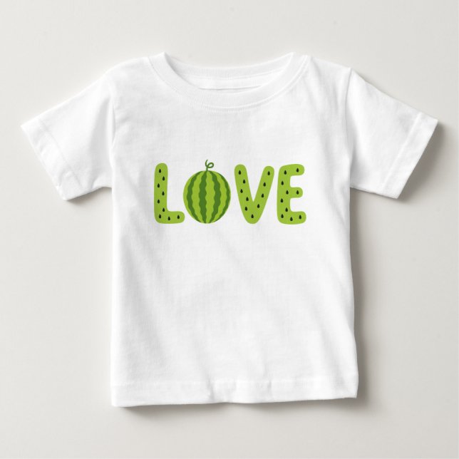 Pour Bébé T-shirt enfant LOVE Pastèque Mignonne (Devant)