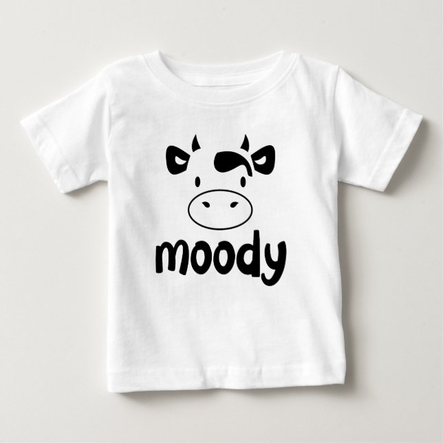 Pour Bébé T-shirt enfant "Moody Cow" (Devant)