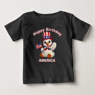 Pour Bébé T-Shirt Enfant Patriotique Cygne (4b)