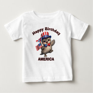 Pour Bébé T-Shirt Enfant Patriotique Emu (4l)