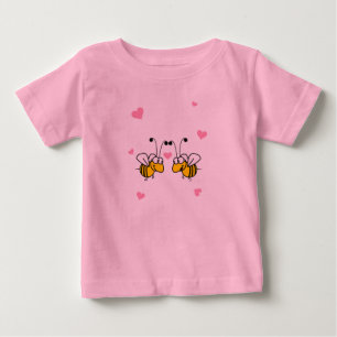 Pour Bébé T-shirt enfant rose de la mine d'abeilles